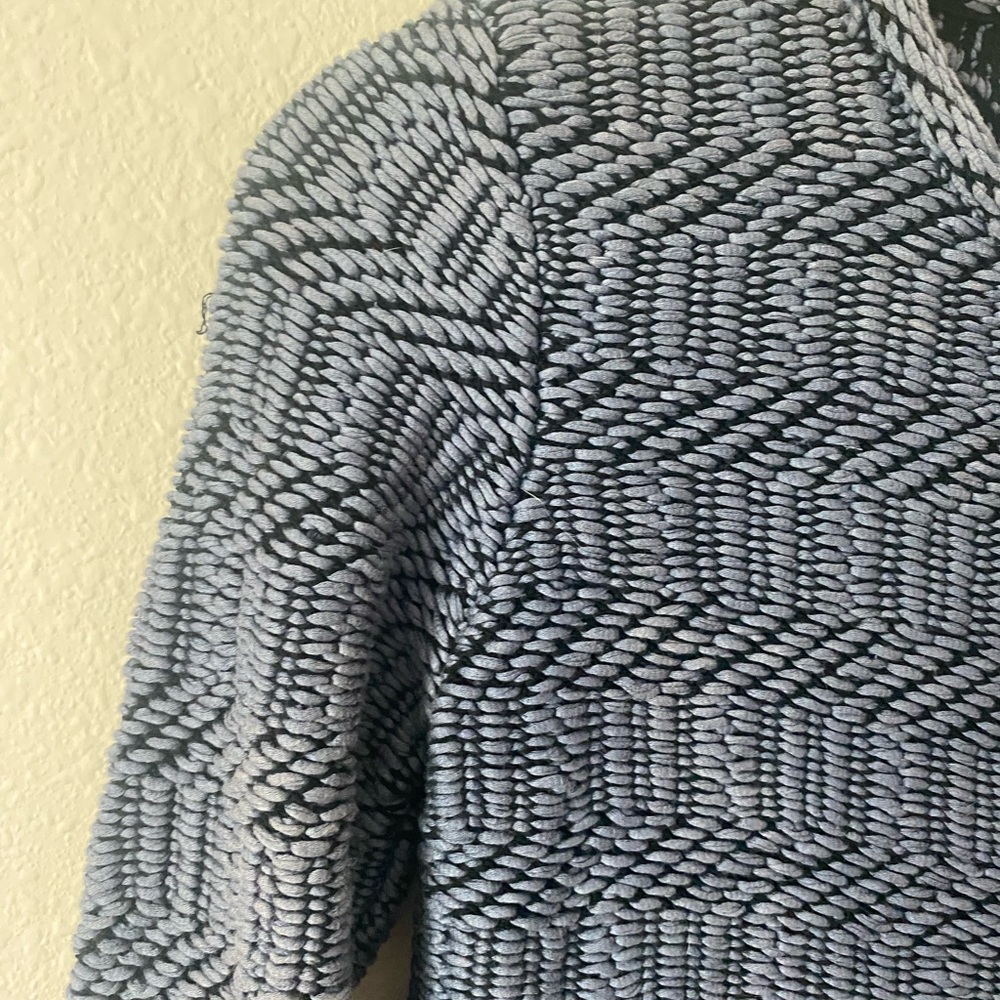 Loft Women’s Asymetric ZipUp Long Sleeve Sweater Jacket in Cobalt Blue Size XSP - Picture 5 of 16